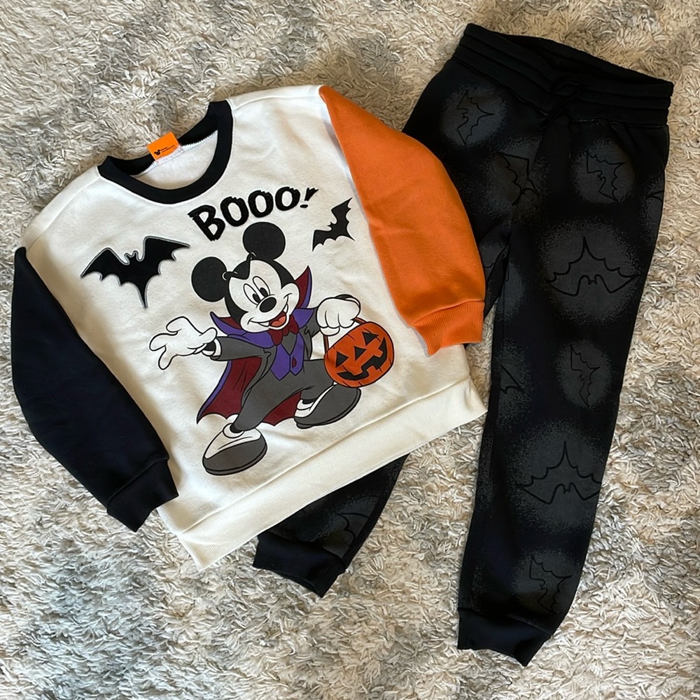 Disney Mickey Halloween Outfit 2 piece set